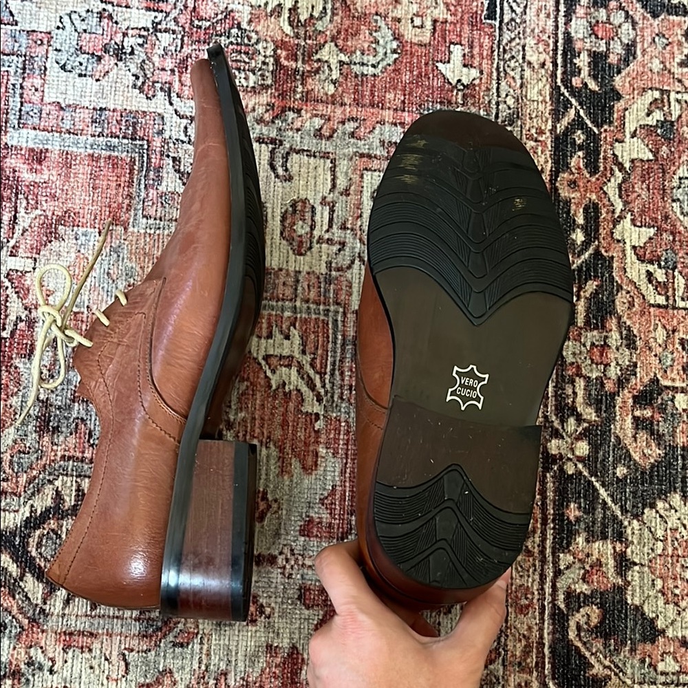 LD. Boss Tan Brown Oxford Men Shoes - Picture 6 of 17